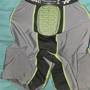 Men's Athletic Shorts in Gray and Green